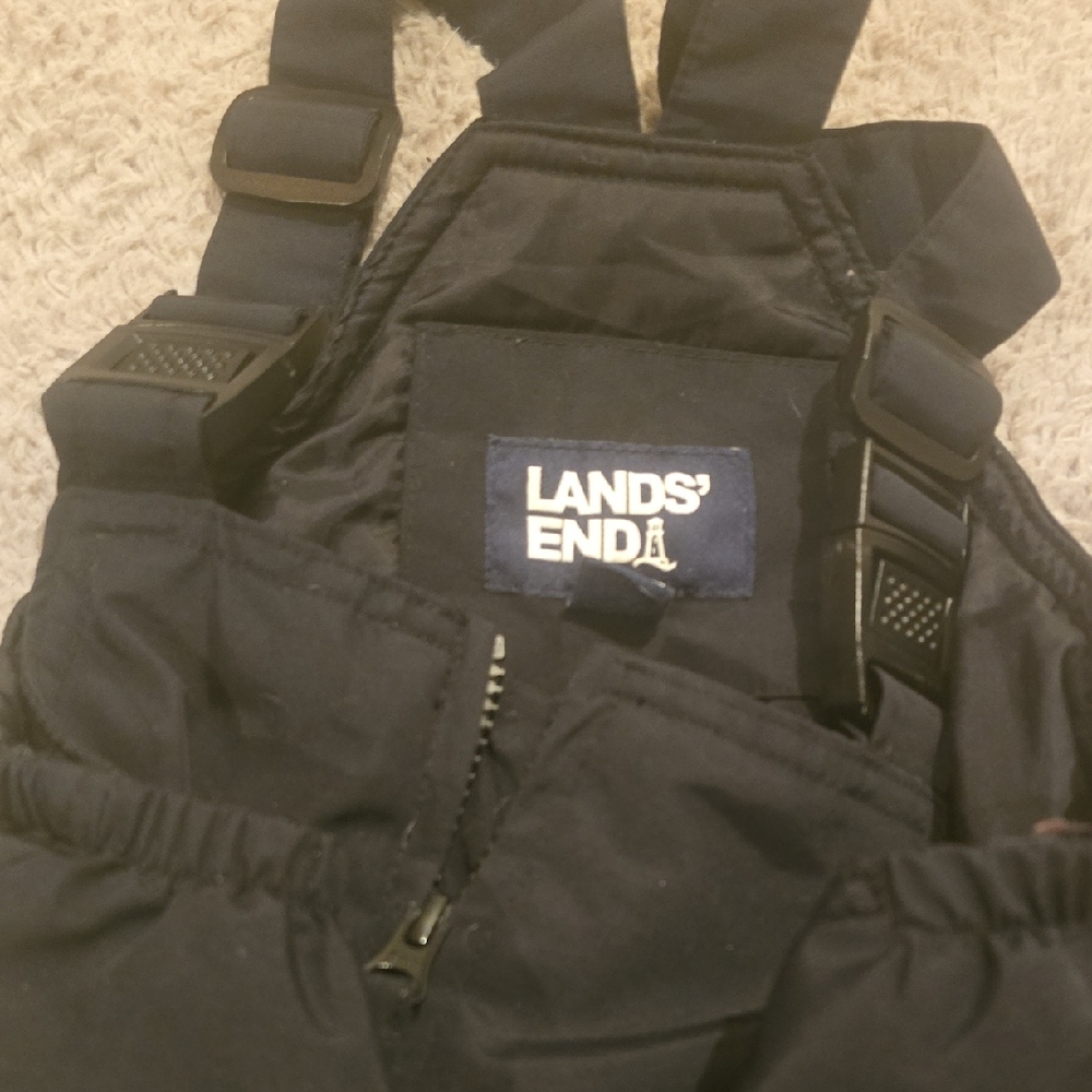 Lands' End Navy Snow Bibs
